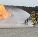 Civilian firefighters from US Army Garrison Ansbach Fire Department train