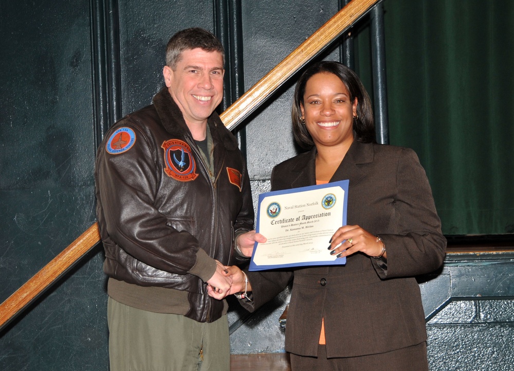 Naval Station Norfolk's observance of Woman's History Month