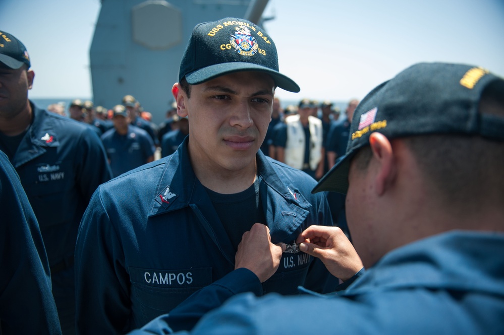 USS Mobile Bay operations