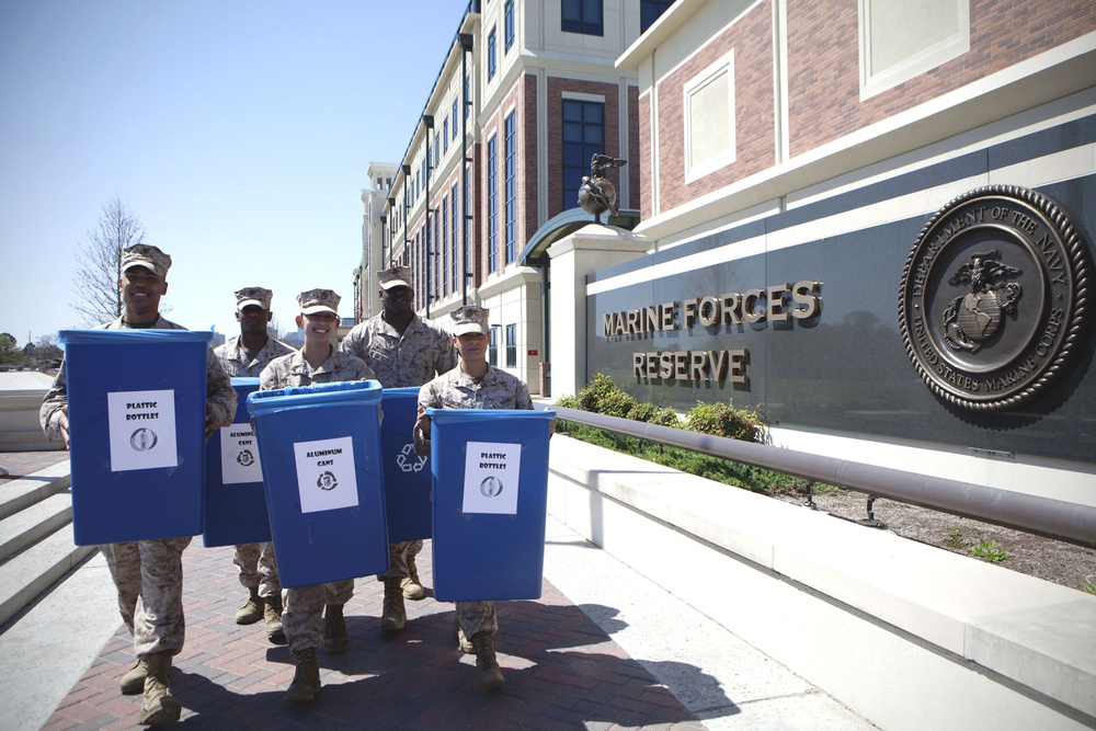 Turning green: Marine Corps Support Facility New Orleans commences recycling initiative