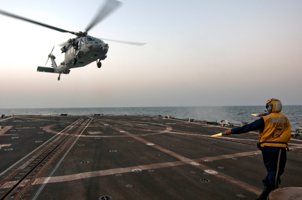 USS Winston S. Churchill action