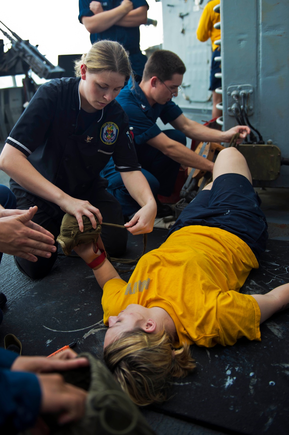 Medical training team exercise