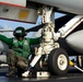 USS John C. Stennis flight deck action