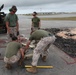 Marines conduct a pavement repair during Exercise Guahan Shield