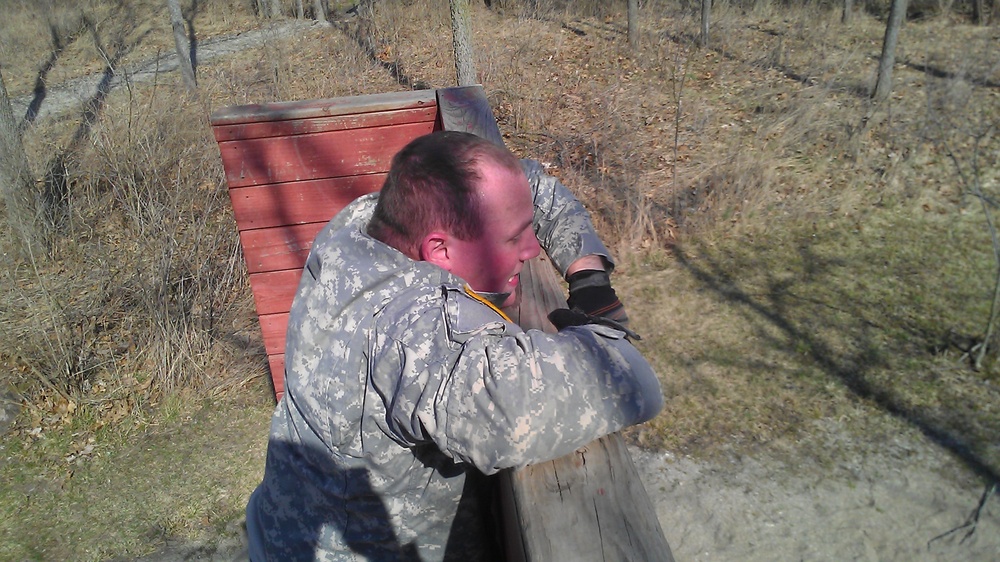 152nd Cav troops tackle team-building obstacle course