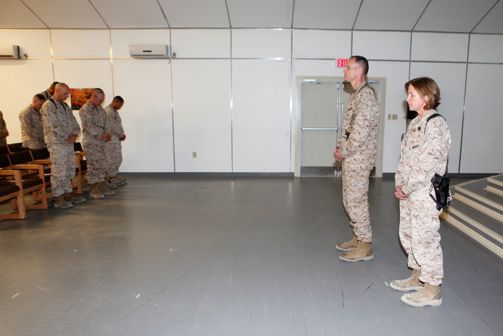 70th Anniversary of Women in the Marine Corps Ceremony