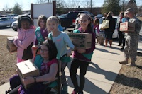Girl Scouts visit 55th Signal Company (COMCAM)
