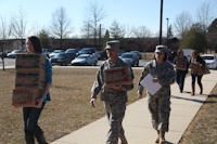 Girl Scouts visit 55th Signal Company (COMCAM)