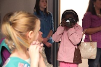 Girl Scouts visit 55th Signal Company (COMCAM)
