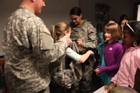 Girl Scouts visit 55th Signal Company (COMCAM)