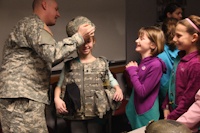 Girl Scouts visit 55th Signal Company (COMCAM)