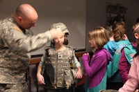 Girl Scouts visit 55th Signal Company (COMCAM)