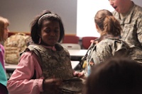 Girl Scouts visit 55th Signal Company (COMCAM)