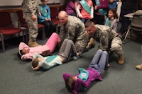 Girl Scouts visit 55th Signal Company (COMCAM)