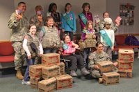 Girl Scouts visit 55th Signal Company (COMCAM)