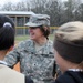 Sustainer throws first pitch at Fort Knox High School softball game