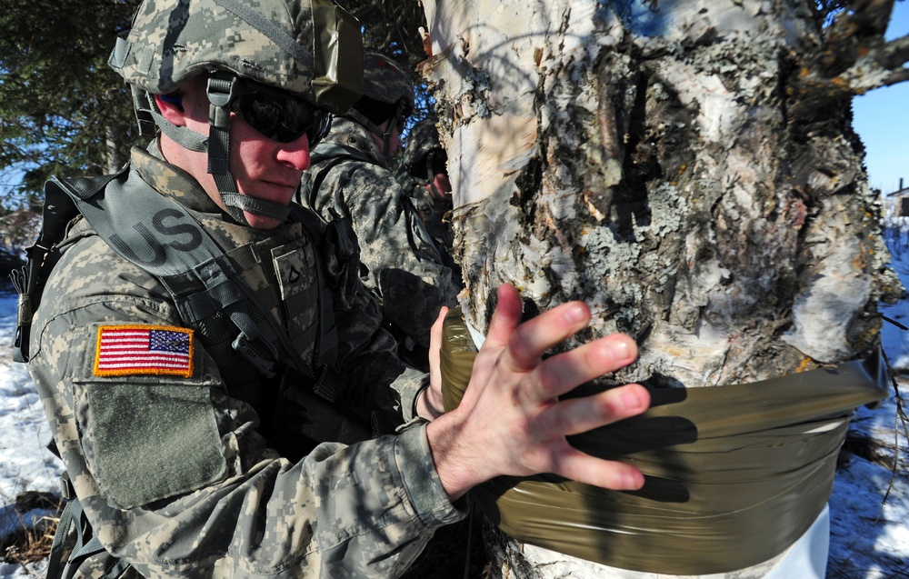 &quot;Timber!&quot; Paratroopers cut down trees with explosives