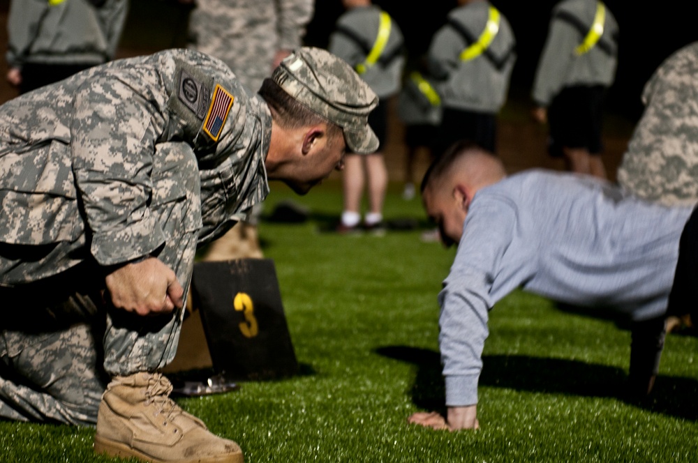 Competitors begin NCO, Trooper of the Year with PT test