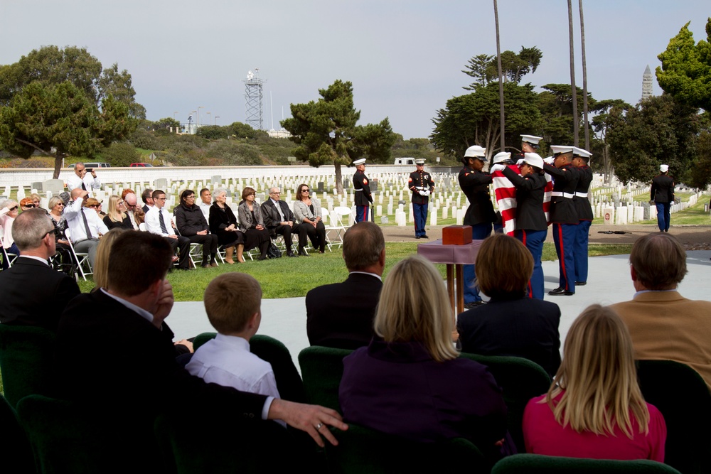 Marines celebrate life of WWII ace