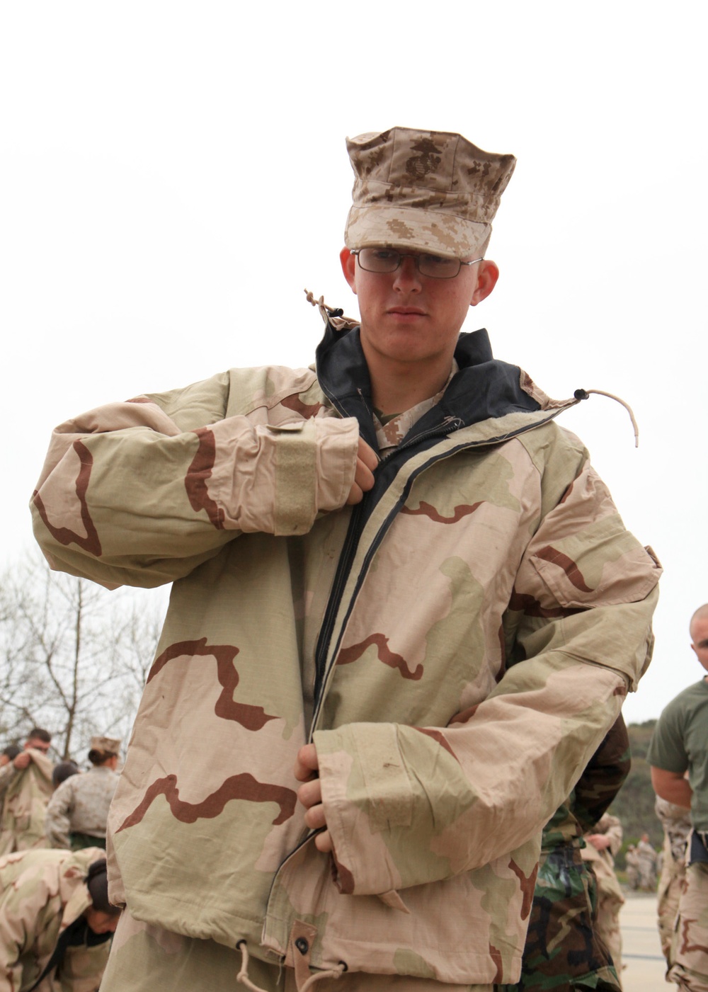 I MHG Marines conduct annual gas chamber training