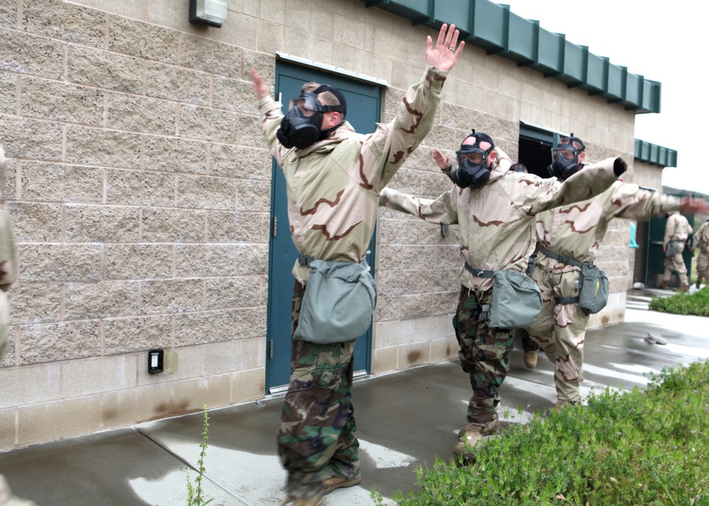 I MHG Marines conduct annual gas chamber training