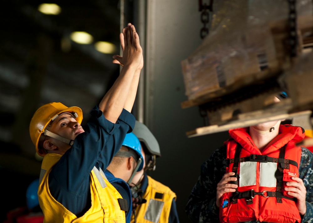 USS Nimitz replenishment