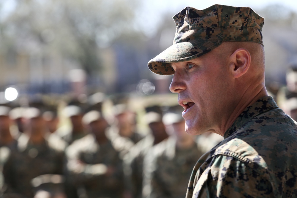 Assistant commandant of the Marine Corps in New Orleans