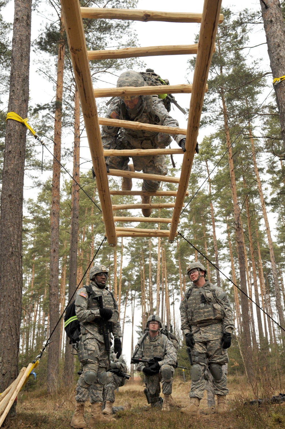 Rugged terrain trail in Grafenwoehr, Germany