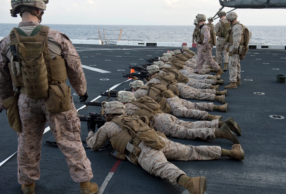 USS San Antonio action