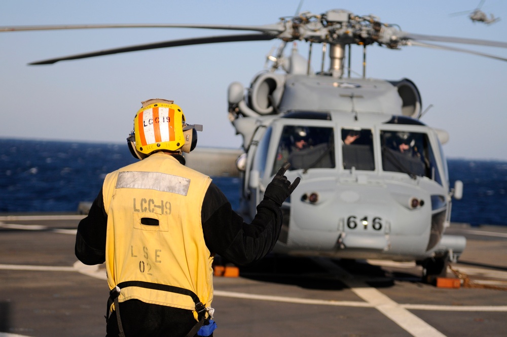 USS Blue Ridge action