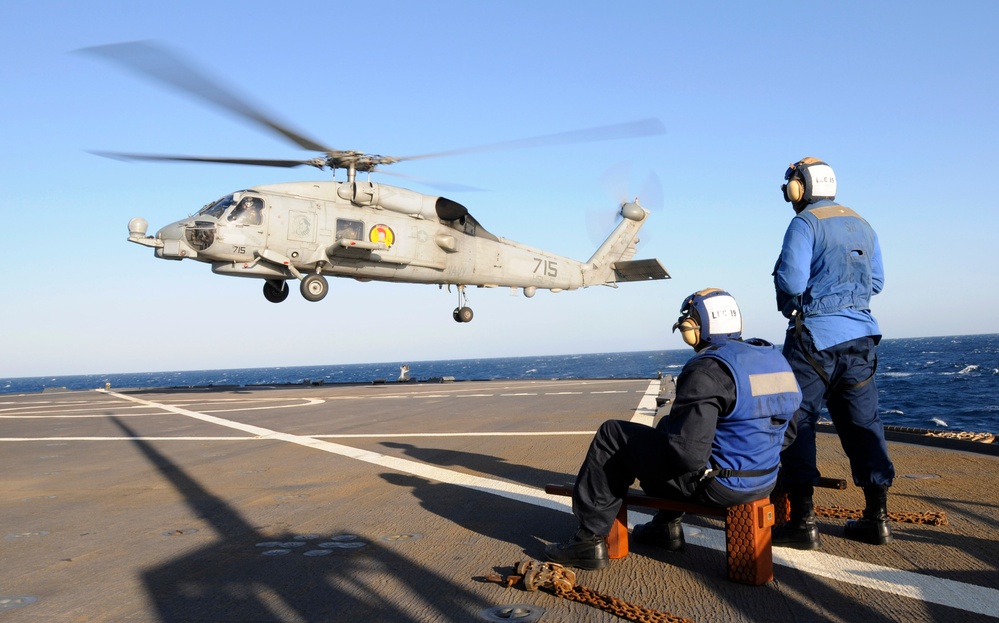 USS Blue Ridge action