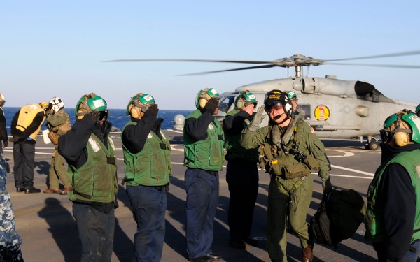 USS Blue Ridge action