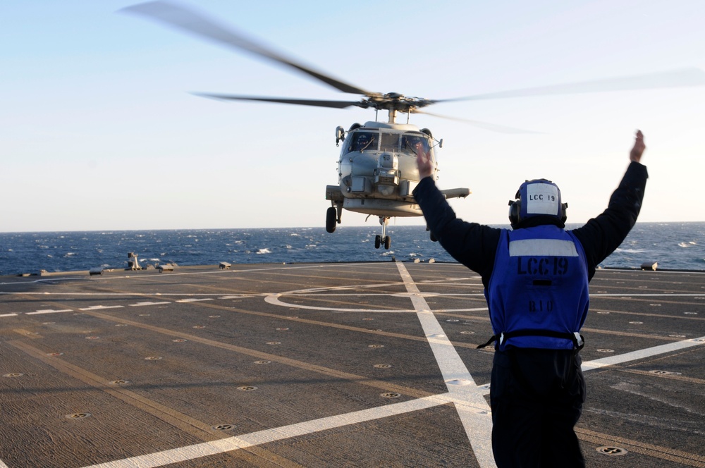 USS Blue Ridge action