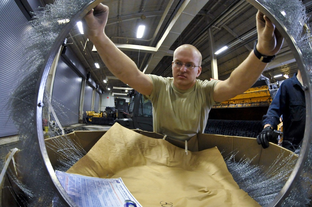 Members of 509th Civil Engineer Squadron at work