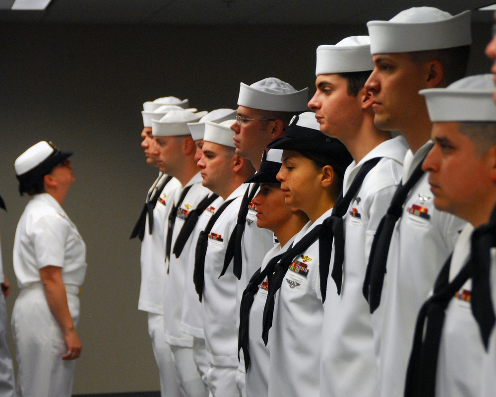 VP-8 conducts dress whites inspection
