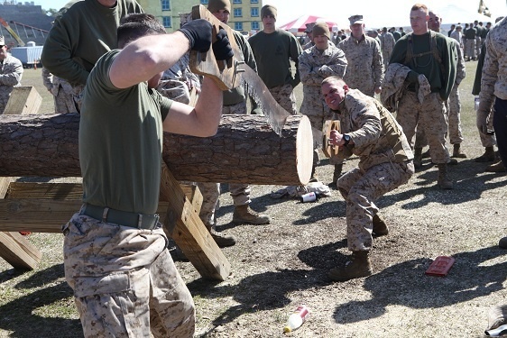 Engineer Marines celebrate St. Patty's with field meet