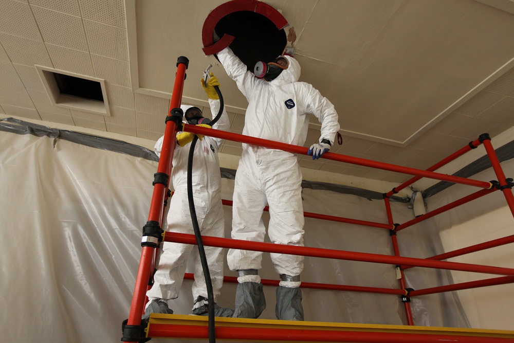 Asbestos abatement project inspection