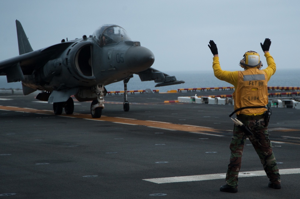 USS Boxer flight operations