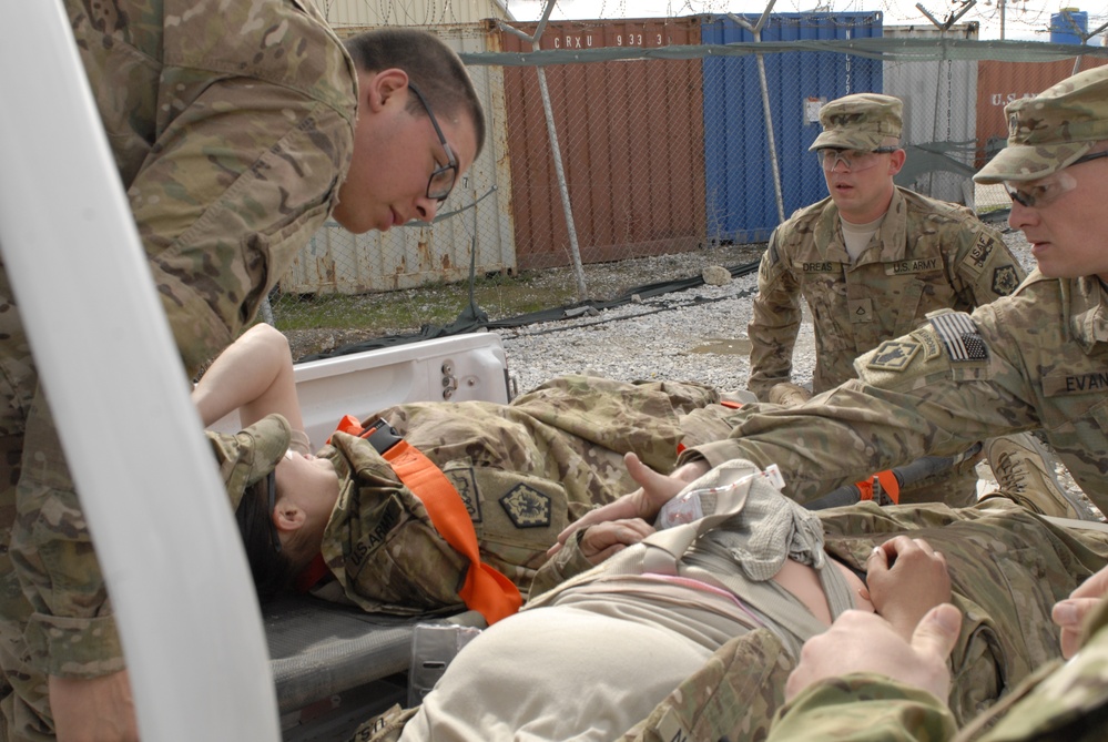Triple Nickel medics step up during mass casualty exercise