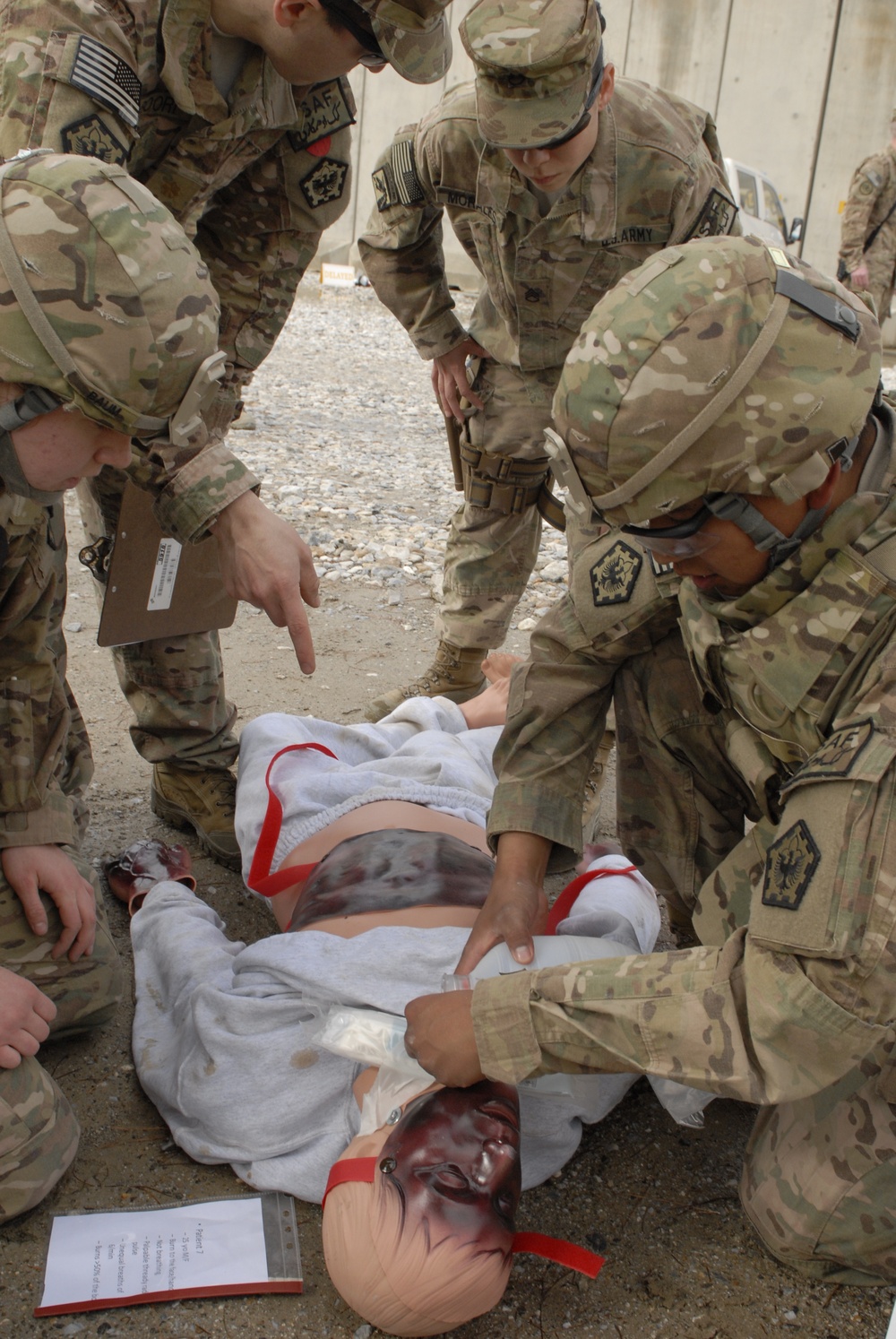 Triple Nickel medics step up during mass casualty exercise
