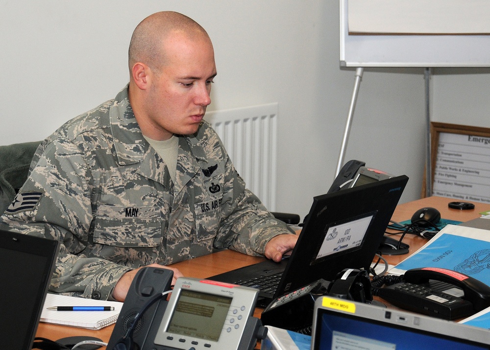 Emergency operations center meets in exercise