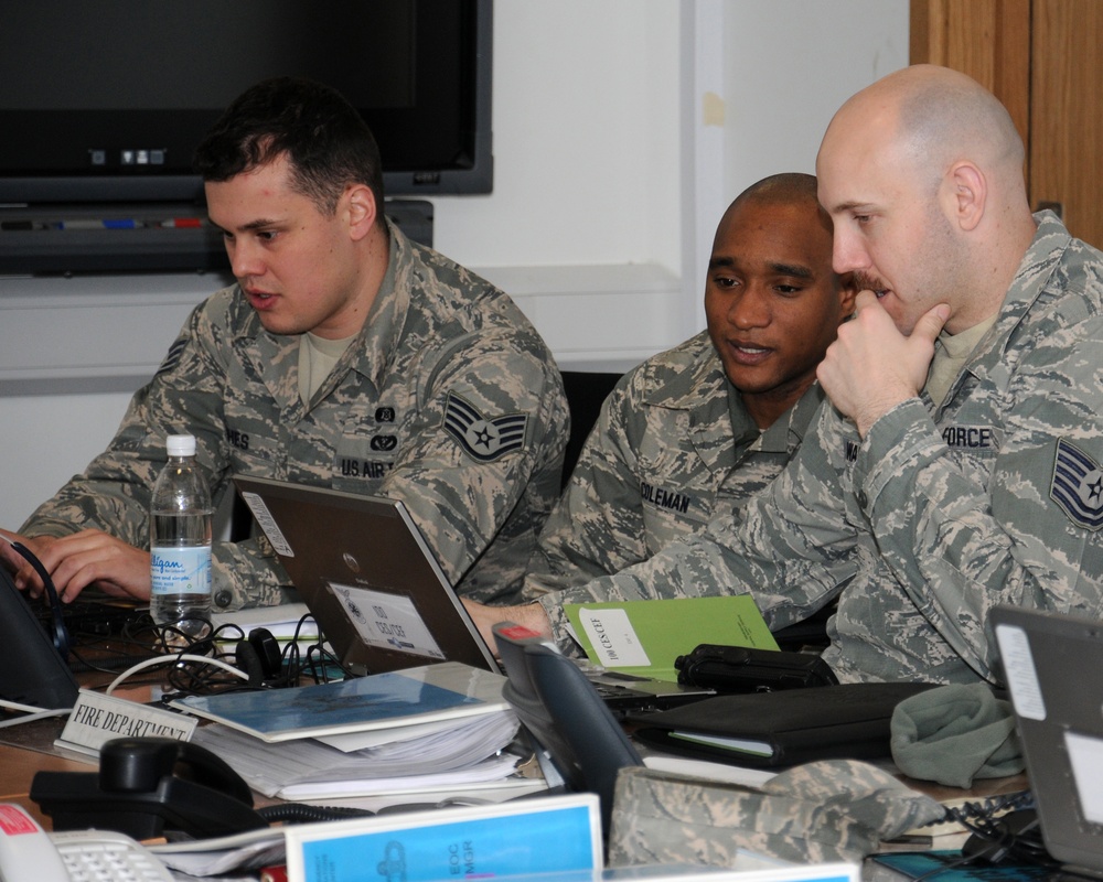 Emergency operations center meets in exercise