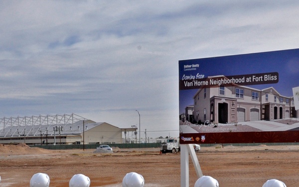 Van Horne, a world class neighborhood breaks ground at Fort Bliss