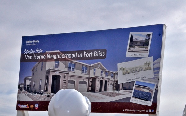 Van Horne, a world class neighborhood breaks ground at Fort Bliss