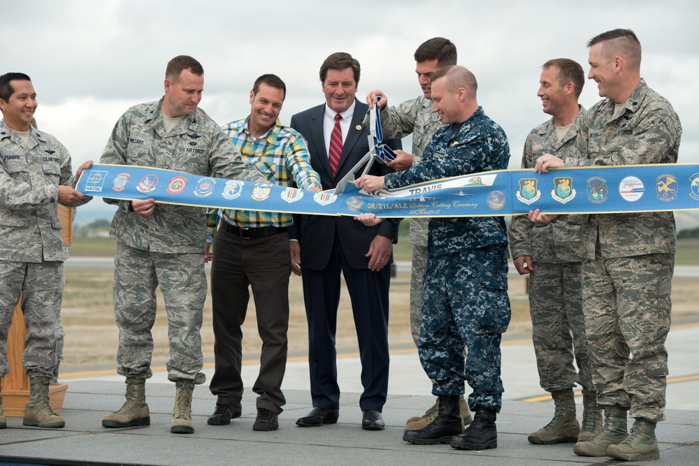 New Travis runways open for business