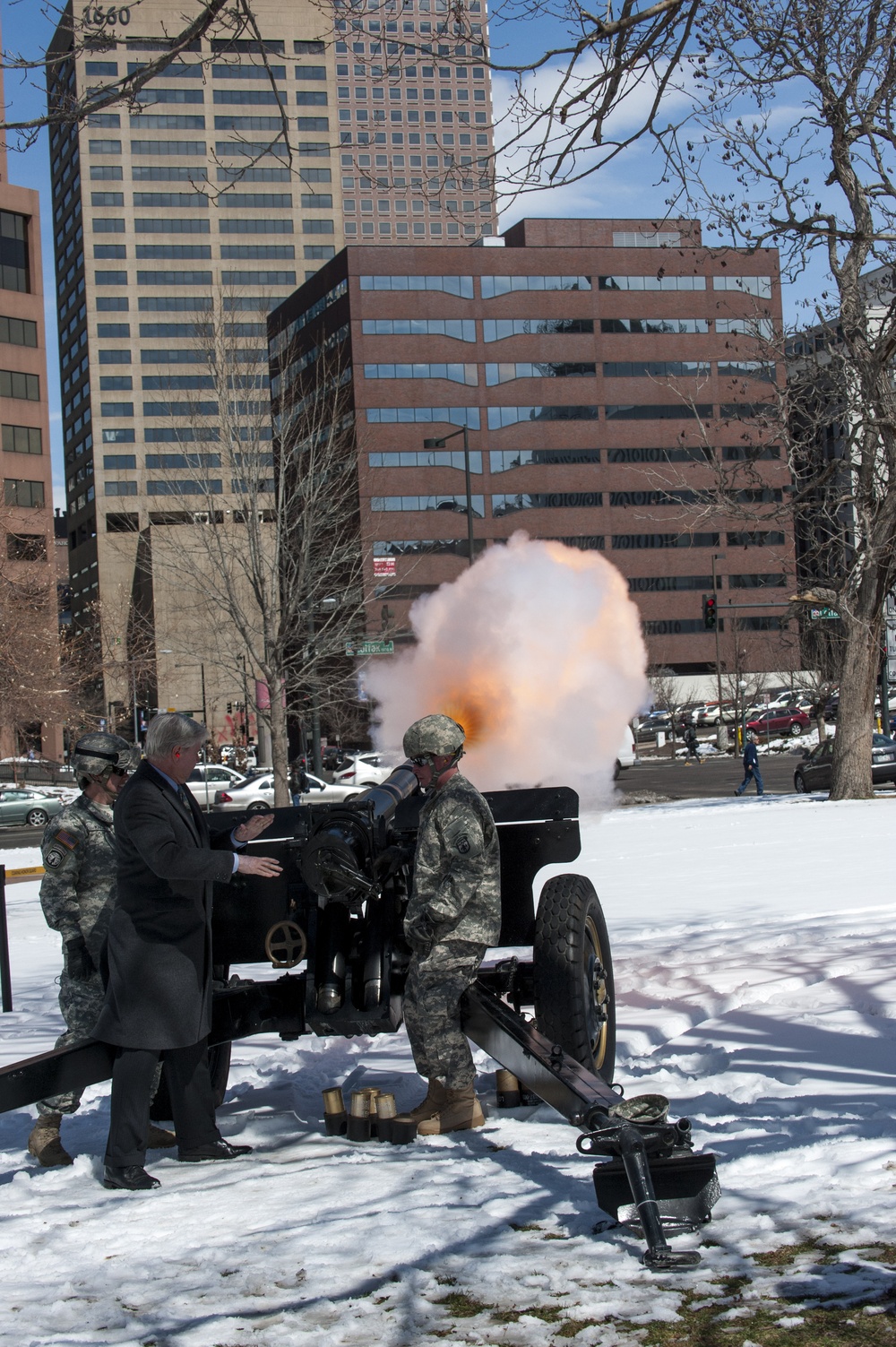 Battle of Glorieta Pass heritage painting unveiling ceremony