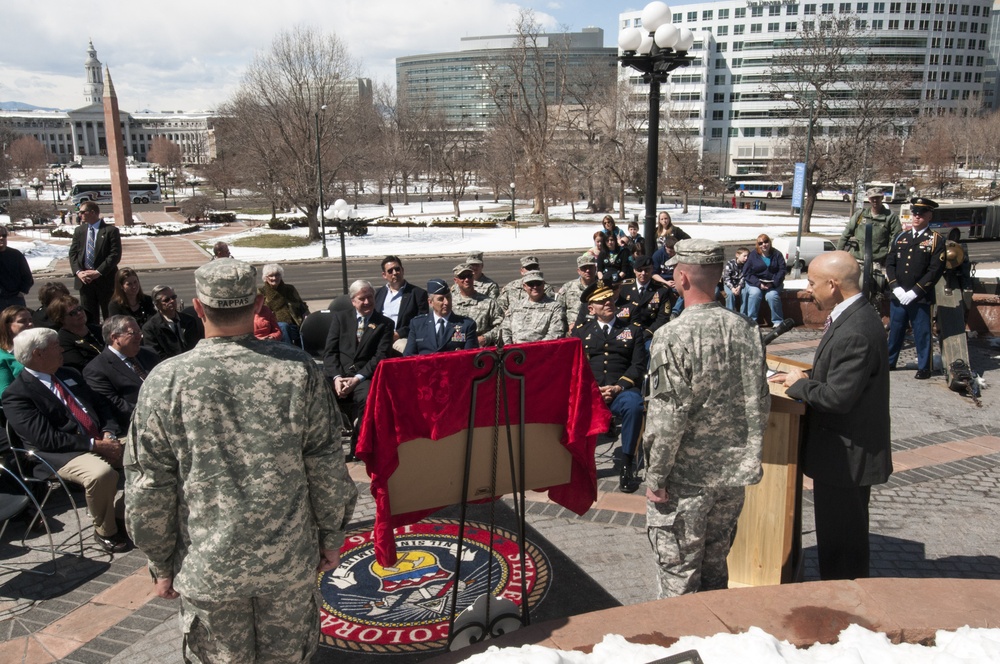 Battle of Glorieta Pass heritage painting unveiling ceremony