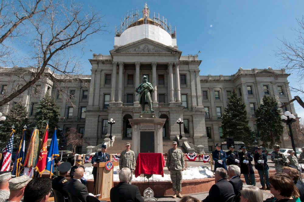 Battle of Glorieta Pass heritage painting unveiling ceremony