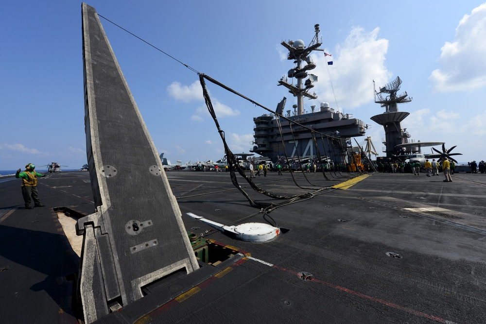 USS John C. Stennis flight deck training