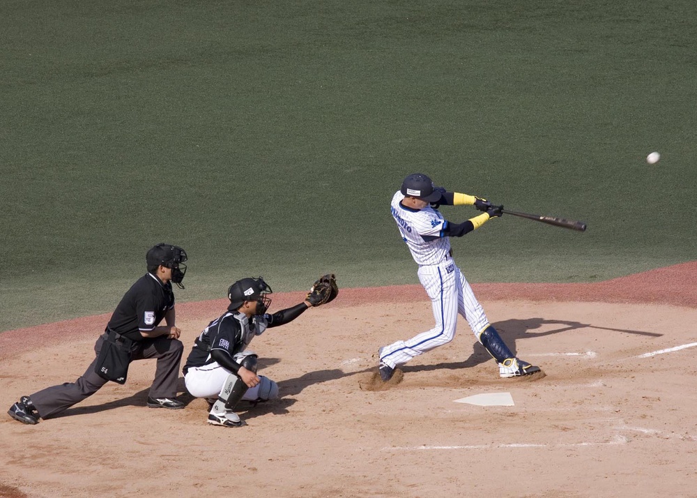Fleet Activities Yokosuka attends Yokohama DeNA BayStars minor league team baseball game